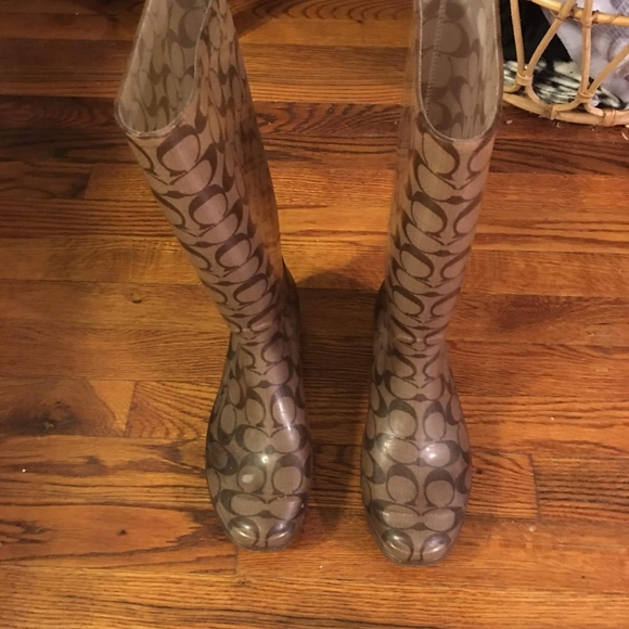 Coach Rain Boots - Picture 1 of 6